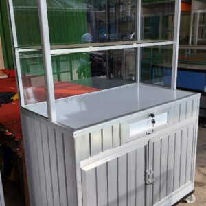 Etalase Nasi Alumunium P100cm